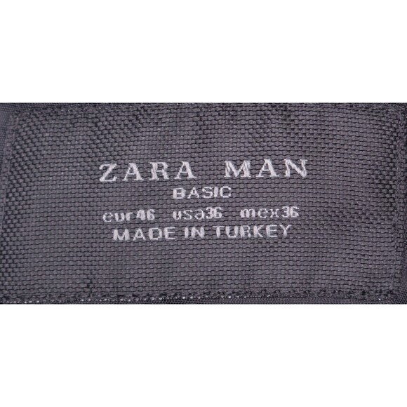 Zara Bazer Mens Sz 36 Solid Gray 2 Button Sport Coat Jacket Blazer Wool Blend - Picture 10 of 14